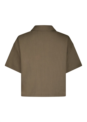 Madicken structure bluse Taupe Neo Noir 